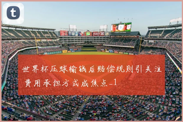 世界杯压球输钱后赔偿规则引关注 费用承担方式成焦点_1